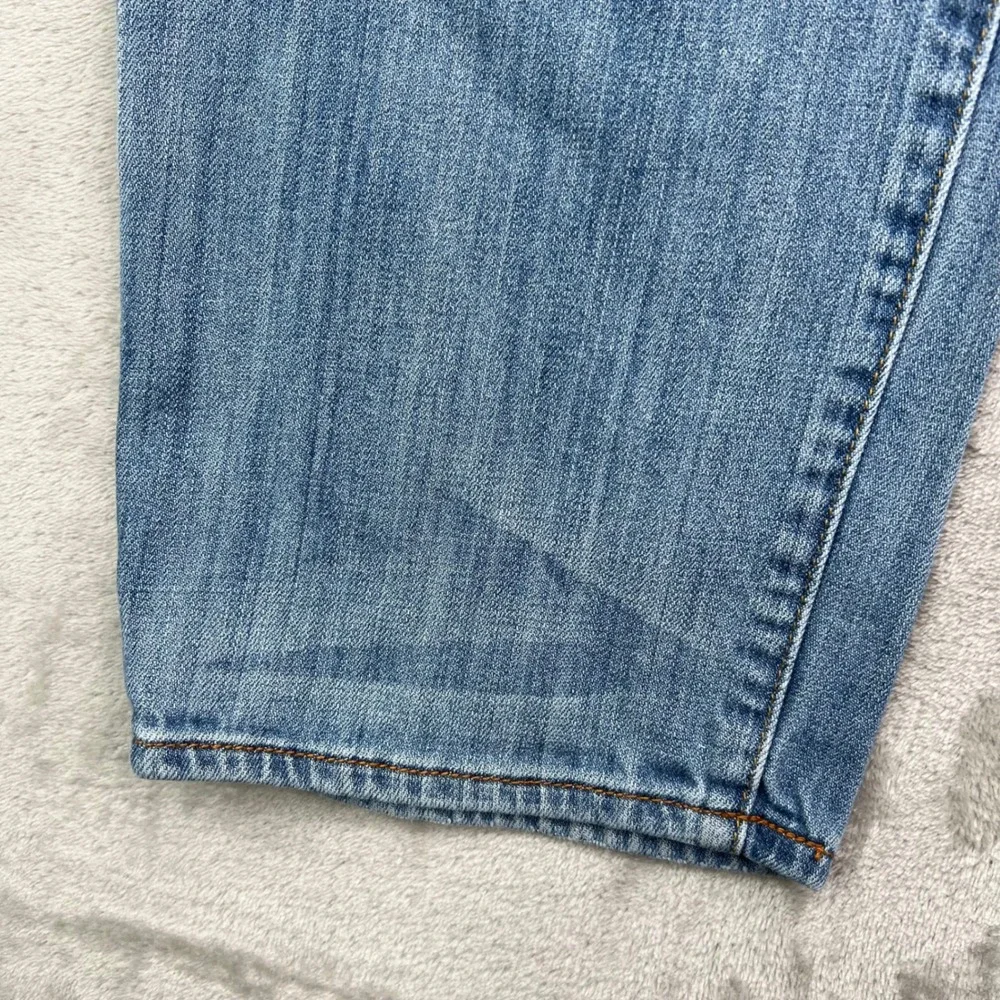 Lucky Brand 121 Heritage Slim Jeans Mens 36x30 Light Wash Blue Distressed Denim‎